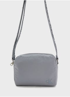 Buy Zip Over Logo Detailed Crossbody in Saudi Arabia