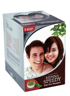 Buy Hair Dye Shampoo Natural Brown  12 X 30ml in UAE