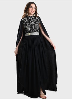 اشتري Cape Sleeve Embellished Jalabiya في السعودية