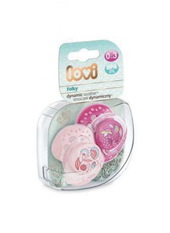 اشتري 2 Pieces Dyn Soother Silicone 0- 3M Folky في الامارات