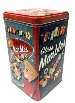 Buy The Tin Box Company 160 Marbles in a Tin Box Nostalgia Toy Marble Games and Collectibles Tin 75 Tall 45 Width in UAE