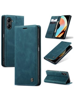 Buy CaseMe Oppo Realme 10 Pro 5G Case Wallet Case Book Folding Flip Folio Case with Magnetic Kickstand Card Slots Protective Cover - Green in Egypt