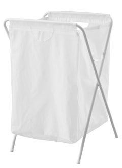 Buy Laundry Hamper, Large Collapsible Laundry Basket, Dirty Clothes Hamper, Laundry Basket Organizer, 40*40*65cm White Washing Dirty Clothes Storage Basket for Bathroom Washroom Bedroom in Saudi Arabia