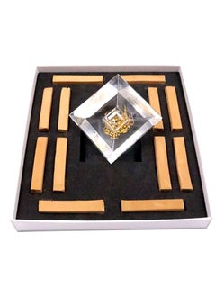 Buy Bakhoor BoSidin – Luxurious Oud Gift Set with Square Crystal Burner and 12pcs Square Oud in Saudi Arabia