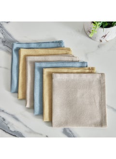 Buy Alivia 6-Piece Recycled Wash Cloth Set 30 x 30 cm in UAE