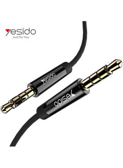 Buy YAU15 2m Nylon Braided 3.5Mm To 3.5Mm Jack plug Speakers Music Connection Aux Auxiliar Audio Cable in Egypt