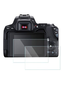 اشتري 2 حزمة واقي شاشة لكاميرا Canon EOS 250D 200D زجاج مقسّى بسمك 0.3 مم صلابة 9H مضاد للخدوش ومضاد للفقاعات في الامارات