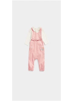 اشتري Pink Dungarees and Bodysuit Set في الامارات