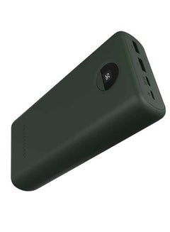 Buy Powerlogy 30000 mAh PD 45W Power Bank with Type-C to Type-C Cable 0.9m - Green in Saudi Arabia
