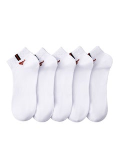 Buy 5 Pairs Of Boxed Men's Instep Mesh Breathable Sports Boat Socks in UAE