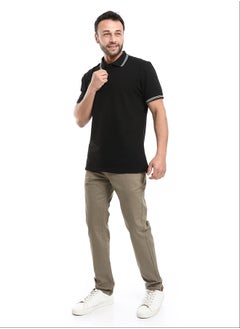 Buy Straight Fit Gabardine Pants With Side Pockets in Egypt