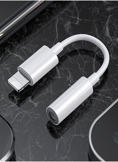 Buy Headphone Jack Adapter Cable For IPhone To 3.5mm Headphone Aux Audio Adapter in Saudi Arabia