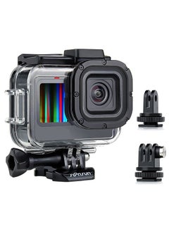 Buy Waterproof Case for GoPro Hero 11 Black/Hero 10 Black/Hero 9 Black, 60M Underwater Protective Dive Housing Case with Cold Shoe Mount Adapter for GoPro Hero 11 10 9 Black Action Camera in UAE