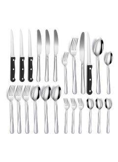 Buy 24-Piece Kitchen Utensils Stainless Steel Cutlery Set Set for 4 in UAE