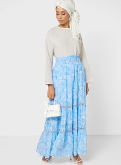 Buy Printed A-Line Skirt in UAE