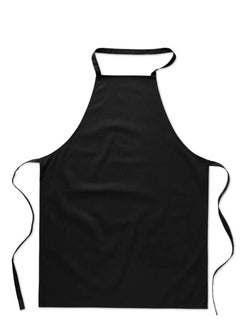 Buy Kitchen apron black cotton material in UAE