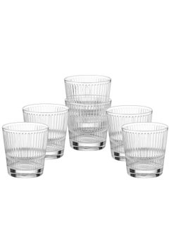 Buy A Set Of Glass Cups For Water And Juice 340 ML in Saudi Arabia