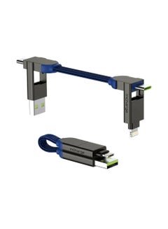 Buy Rolling Square inCharge X 6-in-1 Charging Cable Sapphire Blue 100W in UAE