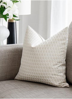 Buy Cushion Paul Bianca (with filler) Pillow Knot Home Cover Set for Modern Sofa Contemporary Living Room Bedroom and Office Soft Washable in UAE