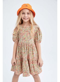 Buy Girl Regular Fit Short Sleeve Knitted Dress in Egypt