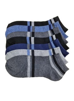 Buy 7 Pair Of Casual Ankle Socks Multicolour in Saudi Arabia