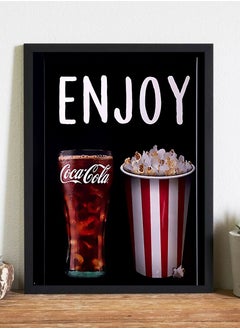 Buy Enjoy Wall Art Poster with Frame in Saudi Arabia