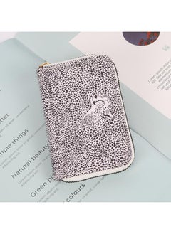 Buy Cartoon Coin Purse Printed Leopard Print Organ Card Holder Multi-functional Single Zipper Mini Women's Wallet Bag in Saudi Arabia