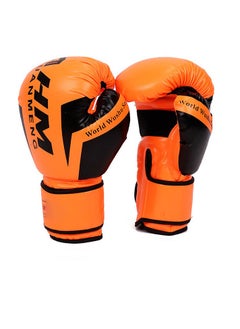 Buy Boxing Gloves - 6oz 8oz 10oz 12oz - Vegan Leather Gloves for Training Sparring with Waterproof Lining - Breathable Mesh - Hand Protection in Saudi Arabia