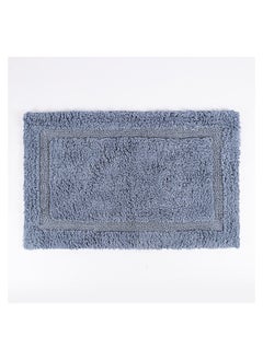 Buy Arthur Cotton Bath Mat, Light Blue - 80x50 cm in UAE