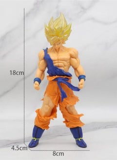 Buy Dragon Ball Z Super Saiyan Son Goku Action Figure 7.08inch in Saudi Arabia
