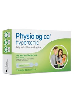 Buy Physiologica Hypertonic Single Dose Unit Nasal Drops Solution 5 mL 20's in UAE