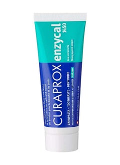 Buy Curaprox Enzycal 1450, 75ml. 1450ppm Fluoride Toothpaste to protect against decay & fight against plaque. in UAE