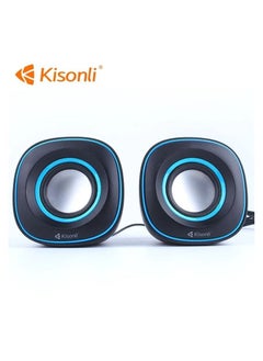 Buy Multimedia Speakers Set AUX in 1.5W*2speakers USB 2.0 Speaker With Volume Control- KISONLI V350 in Saudi Arabia