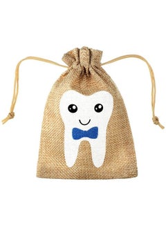 اشتري Tooth Fairy Bag Pouch For Boys And Girls To Place Under Pillow Milk Teeth Container Box For Toothfairy Tooth Holder Keepsake Gift For Kids Children Baby Shower Birthday (Blue Style) في الامارات