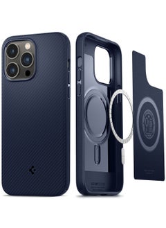 Buy Mag Armor MagFit iPhone 14 Pro Max Case Cover with Magsafe - Navy Blue in UAE