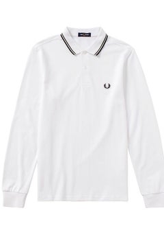 Buy Essential Logo Printed Polo Shirt White in Saudi Arabia