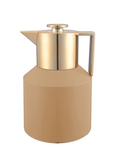 Buy Plastic Tea & Coffee Flask 1 Liter Brown / Gold in Saudi Arabia