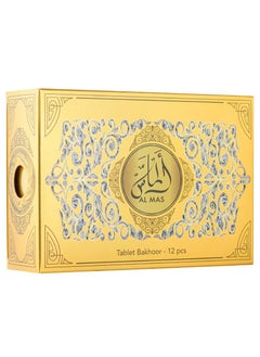 Buy Al Mas Tablets Bakhoor Pack of 12, 100% Pure Oriental Oud Bakhoor in UAE