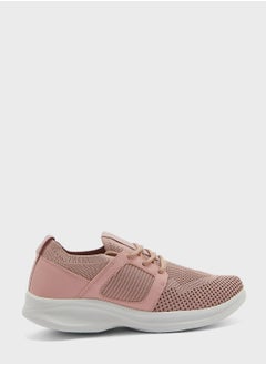 Buy Knit And Pu Sneaker in UAE