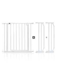 Buy Baby Safe - Metal Safety Gate With t 20cm x 2 Extension - Withite in Saudi Arabia