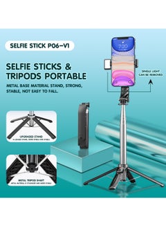 Buy Selfie Tripod Stick With Light, Retractable Phone Holder, Wireless Remote Control, Suitable For Live Broadcast, Selfie, Video Recording in Saudi Arabia