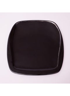 Buy Bright Designs Melamine Square Dinner Plate 
Set of 6 (L 26cm W 26cm) Black in Egypt