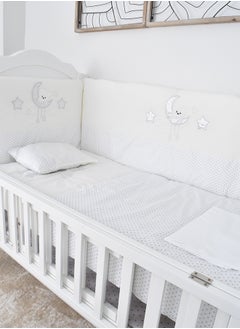 اشتري Pack Of 4 Pieces Crib Bedspread With Partitions في السعودية