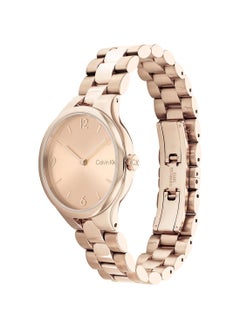 Buy Analog Round Waterproof  Wrist Watch With Gold Strap 25200131 in Saudi Arabia