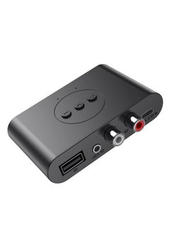 Buy Bluetooth 5.0 Audio Receiver U Disk RCA 3.5mm 3.5 AUX Jack Stereo Music Wireless Adapter with Mic For Car Kit Speaker Amplifier in UAE