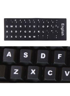 Buy Keyboard Film Cover Independent Paste English Keyboard Stickers for Laptop Notebook Computer Keyboard(Black) in Saudi Arabia