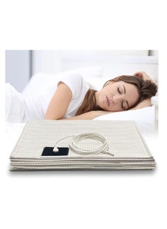 اشتري Grounding Sheet with Grounding Cord, 35*86in Grounding Sheets with Organic Cotton Conductive Silver Fiber,Conductive Grounding Sheet with 5% Silver Fiber for Better Sleeping, White في السعودية