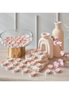 اشتري Qara 50-Piece Rose Garden Tealights Set 19 x 2.5 x 19 cm في السعودية