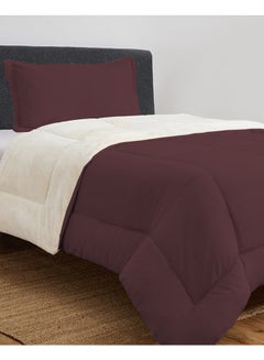 Buy Sosoft 2 Piece Winter Comforter Set Crimson Full Size in Saudi Arabia