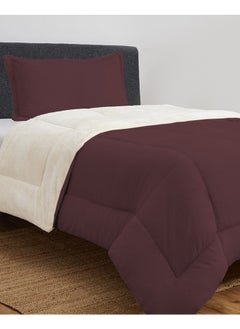 اشتري Sosoft 2 Piece Winter Comforter Set Crimson Full Size في السعودية